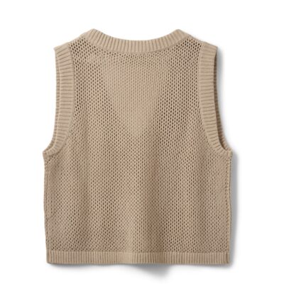Sofie Schnoor vest - AelleSW Knit Vest – S262350 – Feather Gray