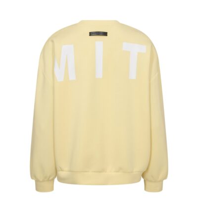 Haute L Amitie sweatshirt - Maxi Split Logo Sweat – HL10413 - Pale Yellow