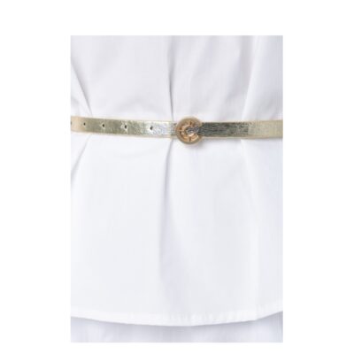 Coster Copenhagen bælte - Small logo belt – 262-9401 – Gold / gold buckle