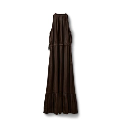 Sofie Schnoor kjole - MelSW Halter Neck Maxi Dres – S262192 – Intense Brown