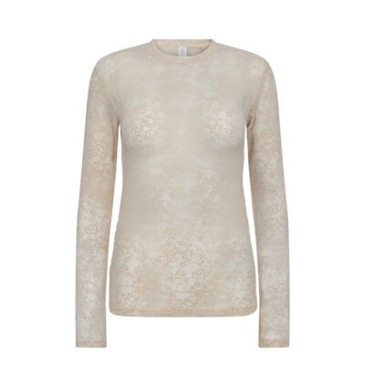 Hype the Detail bluse - Lace Blouse - 3-852-14 - 3 Powder 
