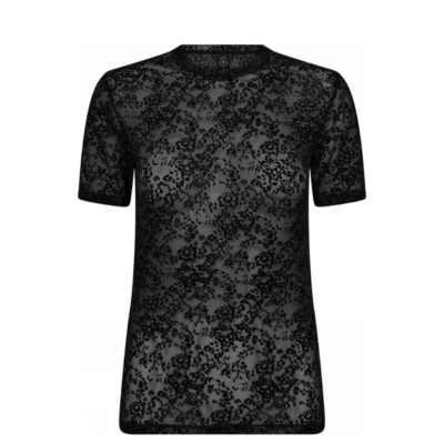 Hype the Detal t-shirt - Lace Tee Slim - 3-852-2 - 9 Black