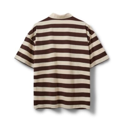 PilSW Oversize Sofie Schnoor polo t-shirt - Stribet Polo T-shirt - S262250 - Off White Striped