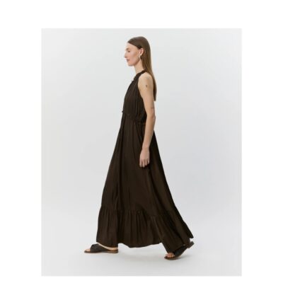 Sofie Schnoor kjole - MelSW Halter Neck Maxi Dres – S262192 – Intense Brown