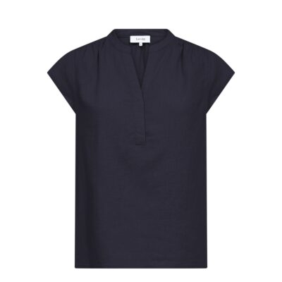 Levete Room hør bluse - LR-Naja 19 – 101304 – 6995 Dark Navy