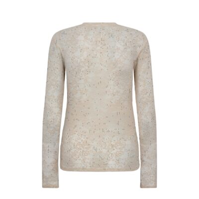 Hype the Detail bluse - Lace Blouse - 3-852-14 - 3 Powder 