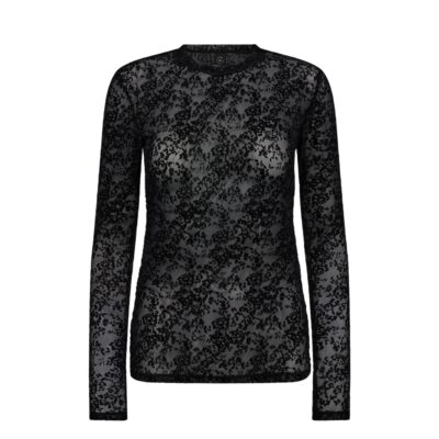Hype the Detail bluse - Lace Blouse - 3-852-14 - 9 Black