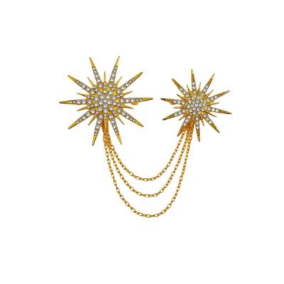 Tim & Simonsen broche - Pin 2-star – TSJ654 – Gold