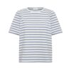 Levete Room stribet t-shirt - LR-NEDDIE 1 - 201244- 6415C Stone Wash Combi