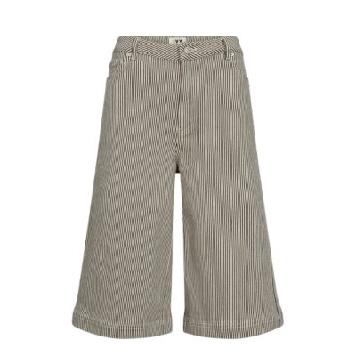Ivy Copenhagen Bermuda shorts eller Jorts -  IVY-Augusta Long Shorts Wash Black Sailor Stripe – I235809