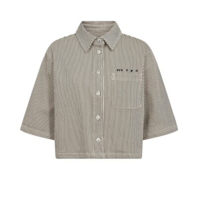IVY-Uta Oversize Ivy Copenhagen skjorte - Shirt Wash Black Sailor Stripe – I235810