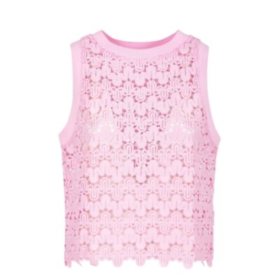 Coster Copenhagen blonde top - Lace top – 262-1247 – Pale Rose 672