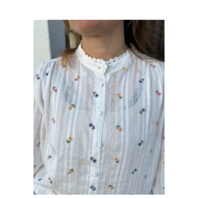 Boho Love skjorte – B1356 (Hvid) - Billede 2