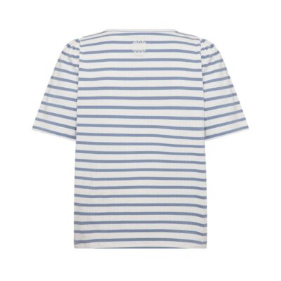 Levete Room stribet t-shirt - LR-NEDDIE 1 - 201244- 6415C Stone Wash Combi