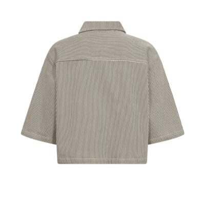 IVY-Uta Oversize Ivy Copenhagen skjorte - Shirt Wash Black Sailor Stripe – I235810