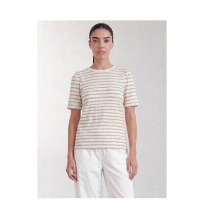 Levete Room t-shirt - LR-Neddie 1 – 201244 - 1020C Plaza Taupe