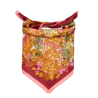 Beck Sondergaard silke tørklæde - Corallo Taby Sia Scarf – 2604300015 – 1220 Pompeian Red