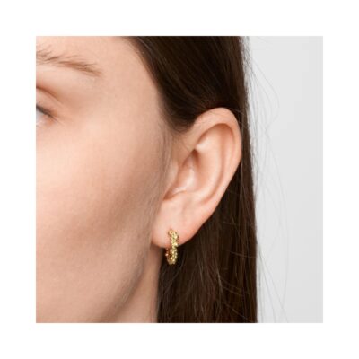 Pure by Nat hoops - Chloe hoops w. studs– 45961 (G/P)
