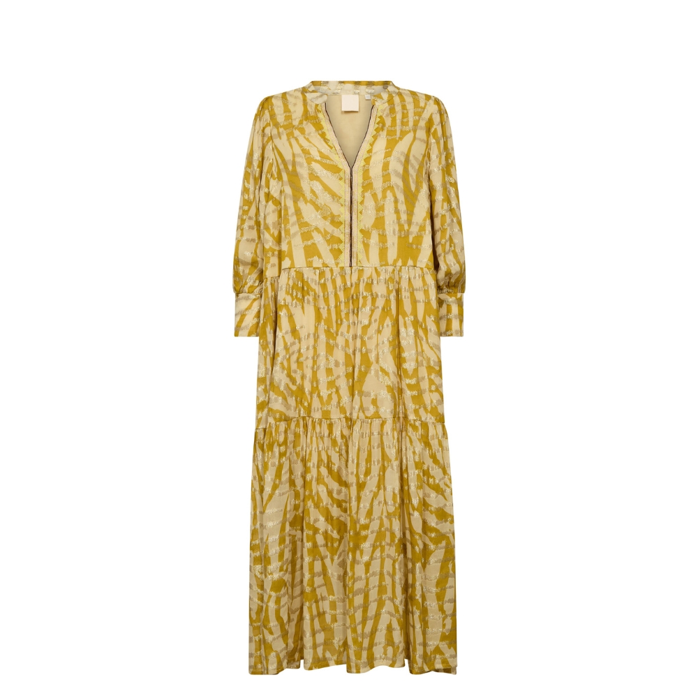 Gossia kjole - CloeGO (Gul) Gossia kjole - CloeGO Dress – G2896 – Yellow Flames