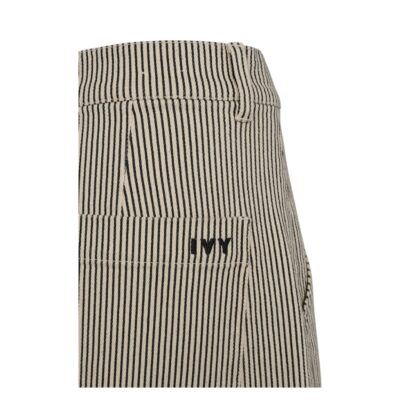 Ivy Copenhagen bukser - IVY-Lulu Utility (Sort/Råhvid) Ivy Copenhagen stribede worker pants - IVY-Lulu Utility Pant Wash Black Sailor Stripe – I235804