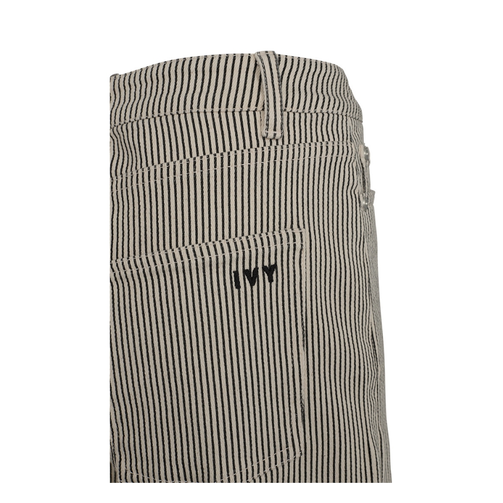 Ivy Copenhagen shorts - IVY- Augusta (Sort/Råhvid) Ivy Copenhagen Bermuda shorts eller Jorts - IVY-Augusta Long Shorts Wash Black Sailor Stripe – I235809