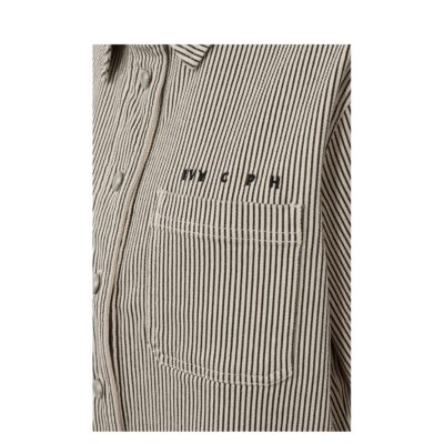 IVY-Uta Oversize Ivy Copenhagen skjorte - Shirt Wash Black Sailor Stripe – I235810