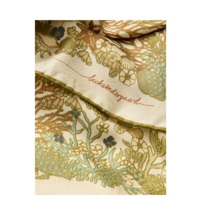 Beck Sondergaard silke tørklæde - Corallo Sia Scarf – 2604300042 – 1349 Green Moss