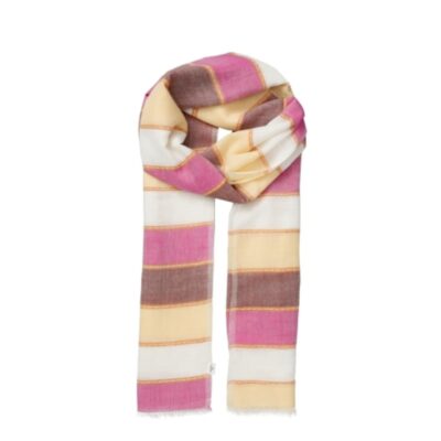 Beck Sondergaard tørklæde - Stribella Cowea Scarf – 2604300013 – 1341 Cone Flower Pink