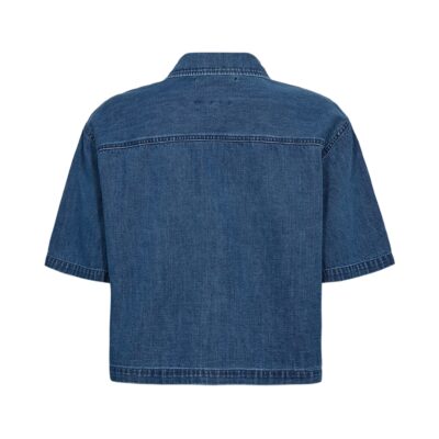 Ivy Copenhagen denim skjorte - IVY-Malika Uta Oversize Shirt - I235691 - Mid Blue Denim