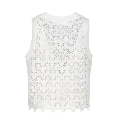 Coster Copenhagen blonde top - Lace top – 262-1247 – White 200