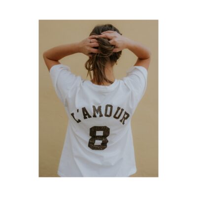 Not Sisters t-shirt –LÁmour (Hvid) - Billede 3