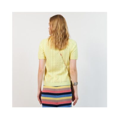 Lollys Laundry strik polo – AlaiaLL (Gul) Lollys Laundry strik polo – AlaiaLL (Gul)