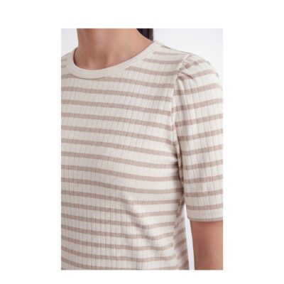 Levete Room t-shirt - LR-Neddie 1 – 201244 - 1020C Plaza Taupe