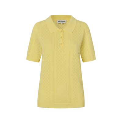 Lollys Laundry strik polo – AlaiaLL (Gul)