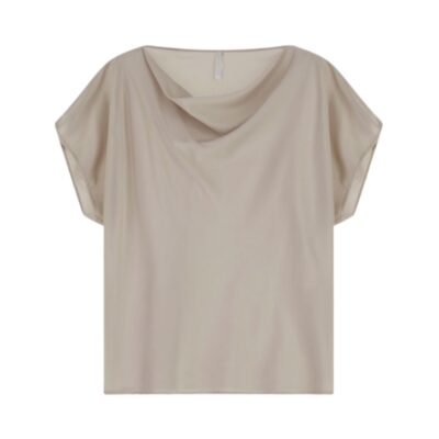 Imperial bluse med vandfald - TK43LDG – TK43 – 1120 Platino