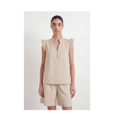 Leveté Room bluse - LR-Rhode 3 (Creme) Levete Room top - LR-Rhode 3 - 201205 - 1185C Turtledove