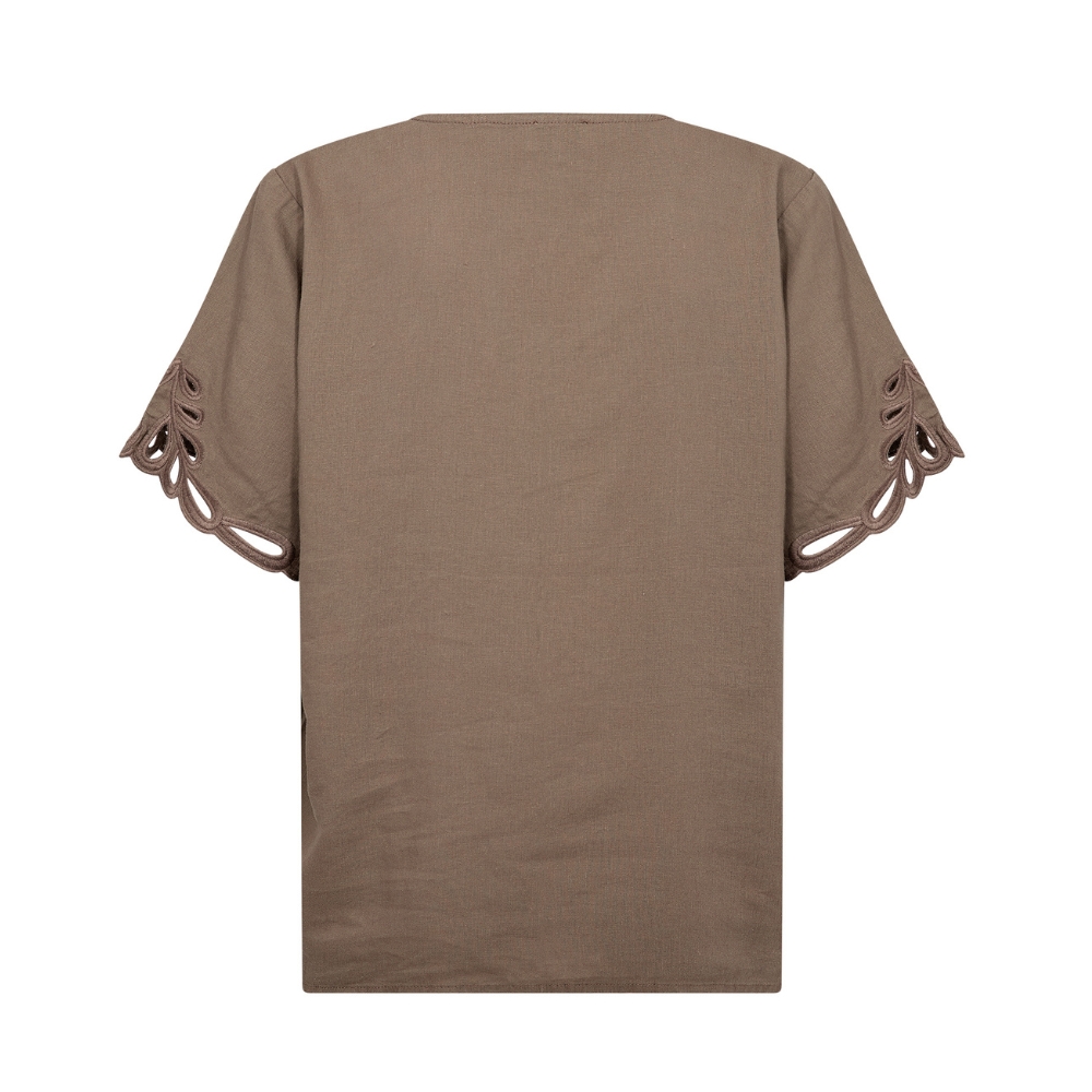 Leveté Room bluse - LR-Naja 61 (Brun) Levete Room bluse - LR-Naja 61 – 201123 – 8500 Fossil