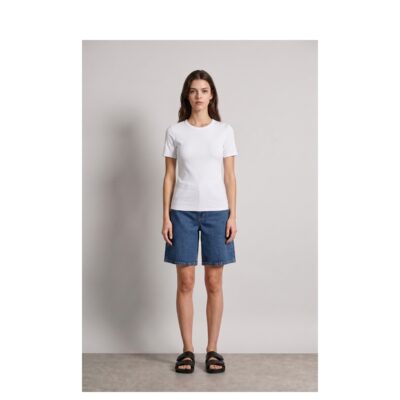 Levete Room t-shirt - LR-Numbia 5 – 201285 – 1000 White