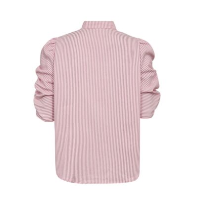 Gossia bluse med blomst - ZabinaGO Ea Blouse – G3229 - Pink Stripes