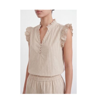 Leveté Room bluse - LR-Rhode 3 (Creme) Levete Room top - LR-Rhode 3 - 201205 - 1185C Turtledove