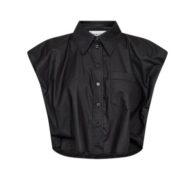 Haute L Amitie skjorte - Dinnie NS Coated Shirt – HL10668 – Black