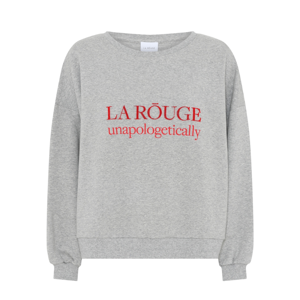 La Rouge sweatshirt - Henriette (Grå Melange) La Rouge sweatshirt - Henriette Sweatshirt – LR1781 – Grey Melange
