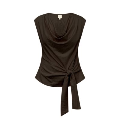 Gossia top - SagaraGO Blouse - G2806 - Coffee