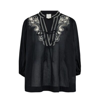Gossia bluse - NouraGO Blouse – G1569 – Black/Creme