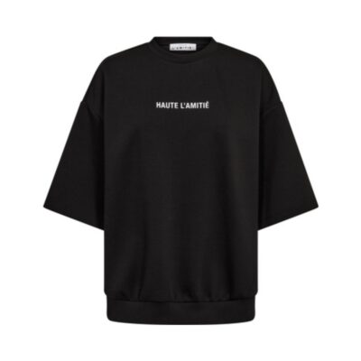 Hautre L Amitie sweatshirt - Back print studio SS Sweat – HL10687 – Black