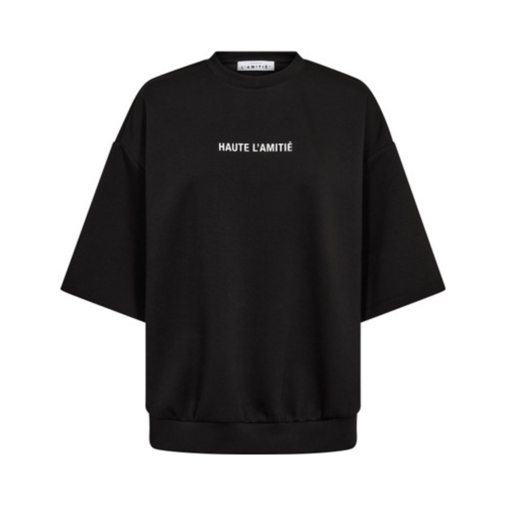 Hauté L’ Amitié sweatshirt – HL10687 (Sort) Hautre L Amitie sweatshirt - Back print studio SS Sweat – HL10687 – Black