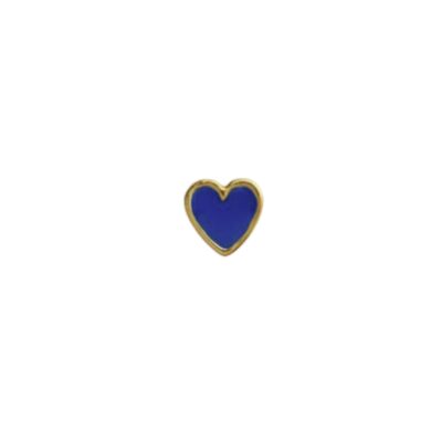 Stine A ørering - Petit love heart - Single 1181-02 - Cobalt Blue