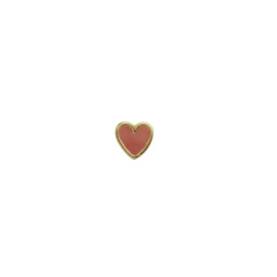 Stine A ørering - Petit Love Heart - Single - 1181-02 - Coral