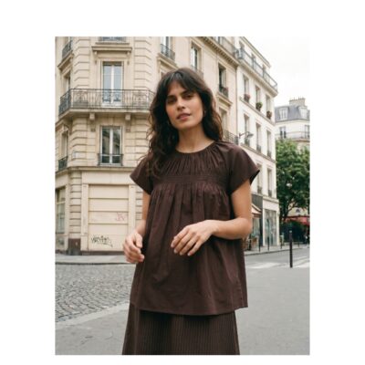 La Rouge top - Vilma Sleeveless (Mørkebrun) La Rouge top - Vilma Sleeveless Top – LR1929 – Dark Brown