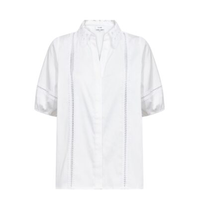 Levete Room skjorte - Isla Solid 144 – 301610 – 1000 White